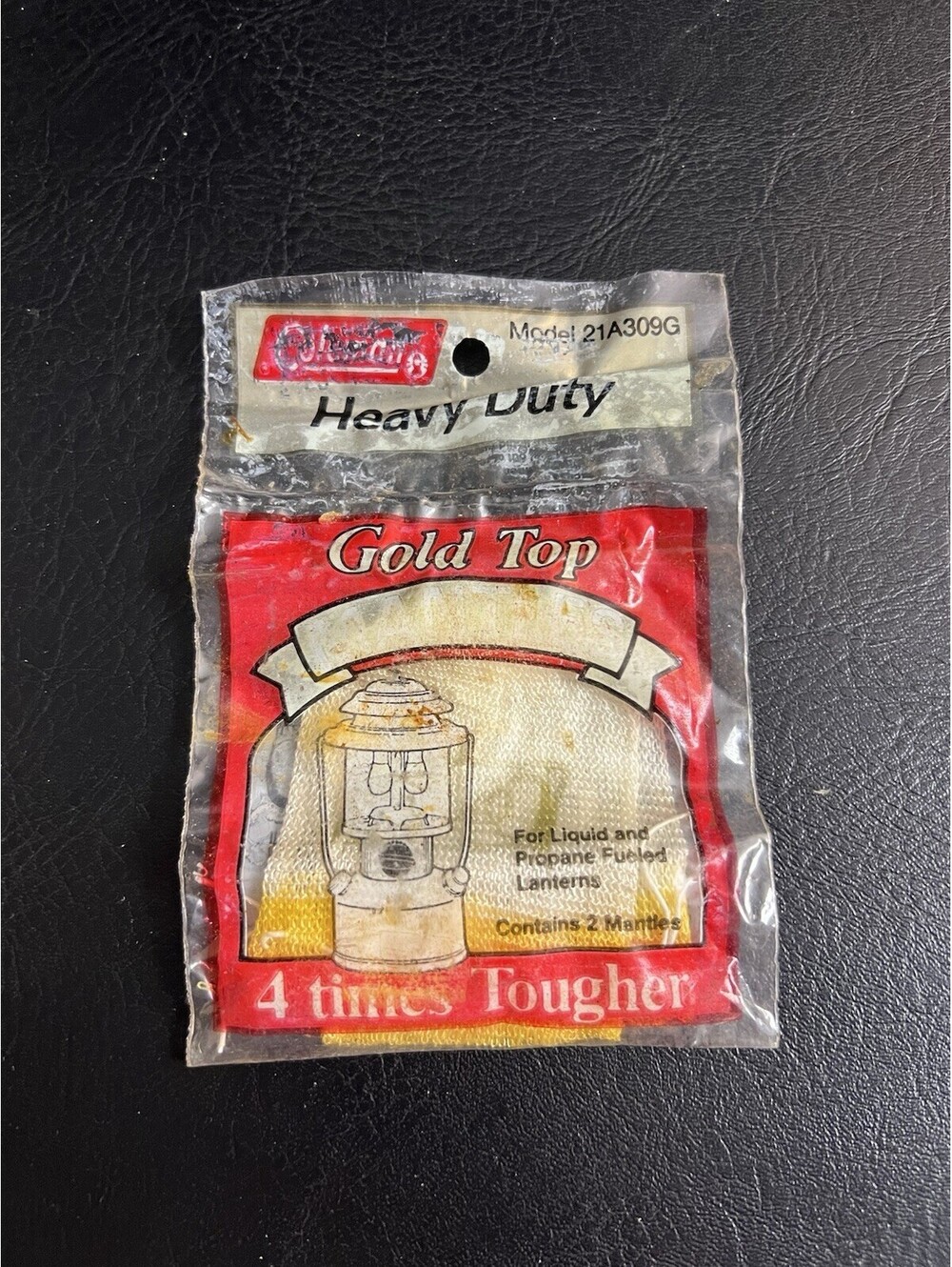 VTG Coleman Gold Top Heavy Duty Mantles Sealed Package Model 21A309G NOS
